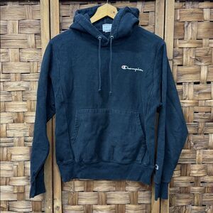 Vintage Champion Reverse Weave heavy black Hoodie